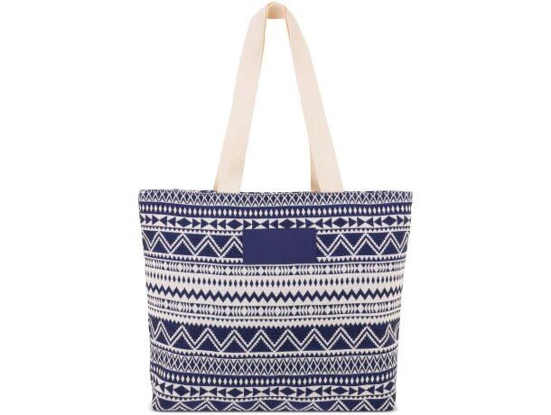 Bolso Mykonos de algodón y poliéster reciclado personalizable detalle 1