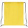 Bolsa mochila con cordones económica grabada amarilla
