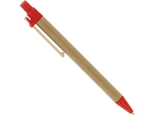 Boligrafo carton reclicado pino rojo