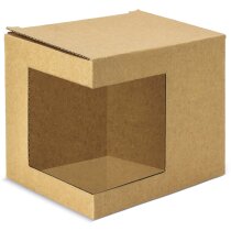 Caja kraft para taza con grabación personalizada