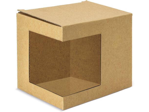 Caja kraft para taza con grabación personalizada detalle 1