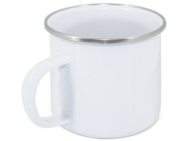 Mug Charles metal 380ml con opción de sublimación Blanco detalle 2