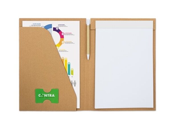 Carpeta con bloc y bolígrafo eco Seminar detalle 4
