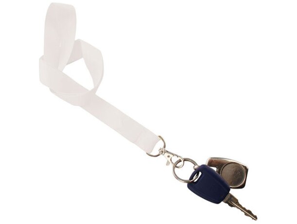 Lanyard metalico Lituan blanco