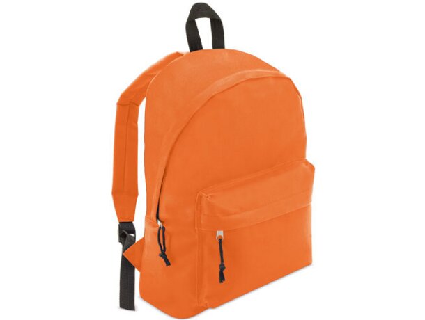 Mochila con bolsillo exterior pequeño naranja