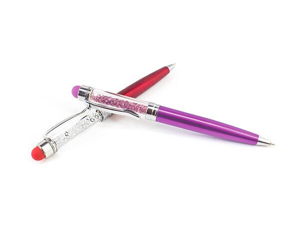 Bolígrafo semitransparente para tablet pierre delene rojo