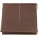 Cartera color marr&oacute;n de piel sin color
