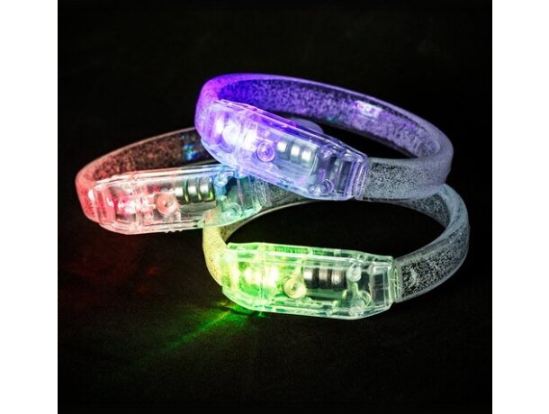 Pulsera luminosa RGB Podium con efecto parpadeo detalle 2