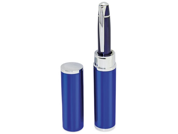 Estuche elegante de metal pierre delene personalizado azul/plata