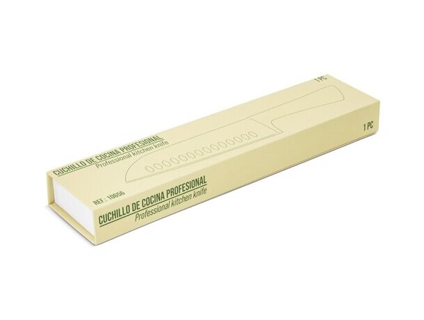 Cuchillo profesional Santoku acero inoxidable mango ergonómico detalle 5