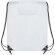 Bolsa mochila de nylon con cuerdas barata blanco