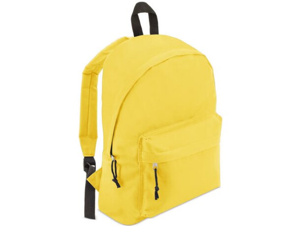 Mochila con bolsillo exterior pequeño amarilla