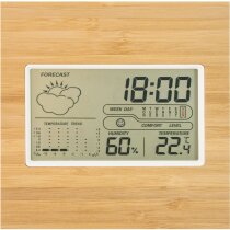 Estación meteorológica Java en bambú con alarma