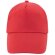 Gorra algodón peinado premium Narón rojo