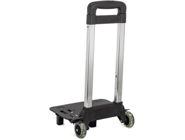 Carretilla trolley plegable Kassel en aluminio natural ligero detalle 6