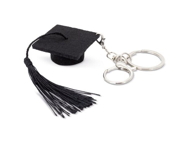 Llavero Diplomado de fieltro con birrete y borla decorativa detalle 4