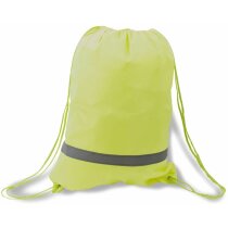 Mochila con banda reflectante de varios colores merchandising amarilla Mochila con banda reflectante de varios colores merchandising amarilla
