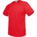 Camiseta Runner adulto poliéster técnico transpirable Rojo
