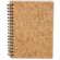 Libreta con anillas negras corcho natural Paix personalizado