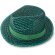Sombrero de paja ala corta personalizado verde