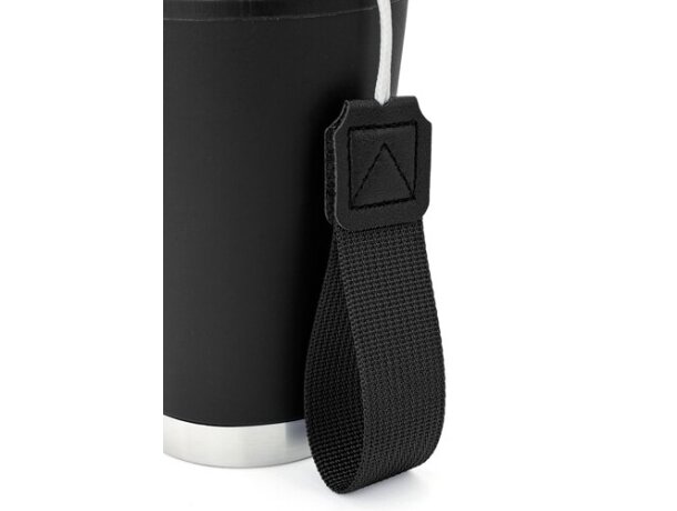 Vaso térmico hermético Tulcán 380ml con cinta de transporte Negro detalle 24
