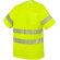 Camiseta trabajo Elást con bolsillo y bandas reflectantes Amarilla