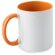 Taza para sublimación interior de color naranja