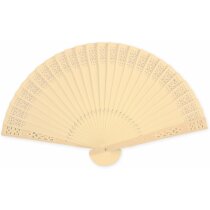Abanico de madera color liso personalizado blanco Abanico de madera color liso personalizado blanco