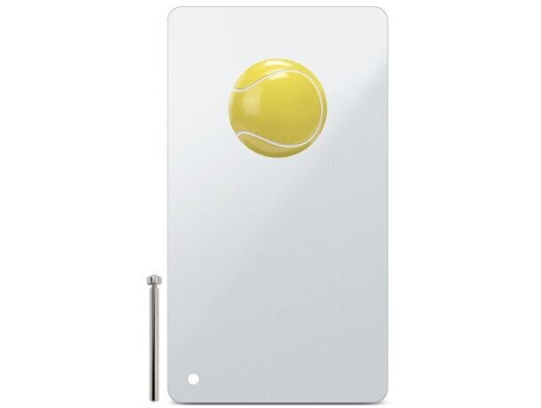 Trofeo deportivo Players con bola de tenis en acero y zinc detalle 4