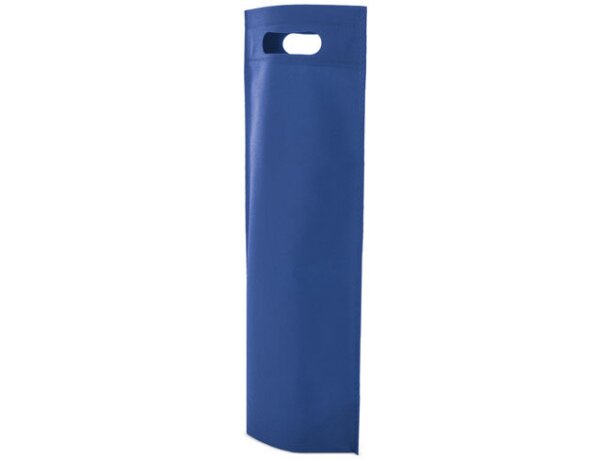 Bolsa de non woven para botella azul royal