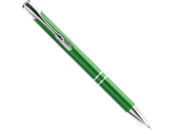 Bolígrafo automático de metal verde