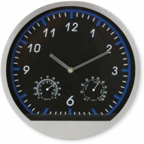 Reloj de sobremesa con estación meteorológica personalizado azul Reloj de sobremesa con estación meteorológica personalizado azul
