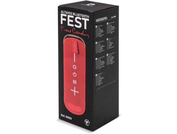 Altavoz bluetooth Pierre Cardin Fest con luces led multicolor detalle 3