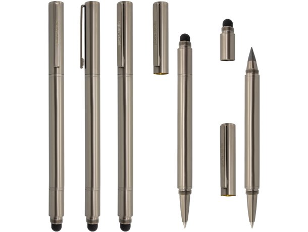 Bolígrafo roller y lápiz eterno touch Landes Pierre Cardin detalle 1