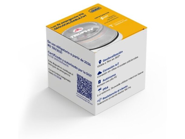 Luz de emergencia V16 homologada con geolocalización IoT detalle 8