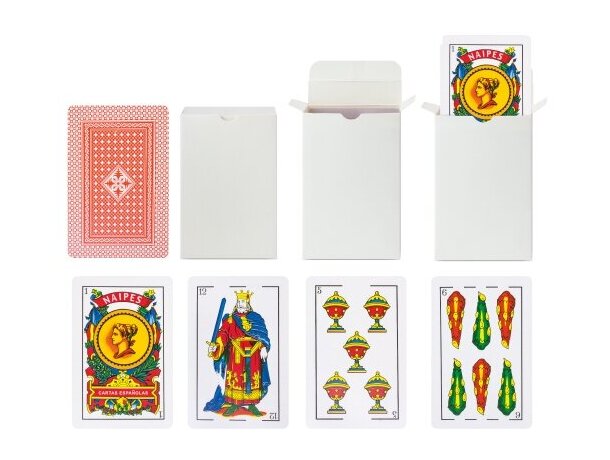 Baraja española Brisca de cartón con grabación personalizable detalle 3