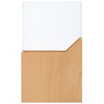 Trofeo cristal con base madera para premios