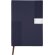 Libreta A5 Miletto RPET con textura relieve y chapa metálica Azul marino