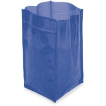 Cubitera compacta PVC plegable azul y naranja Cubo