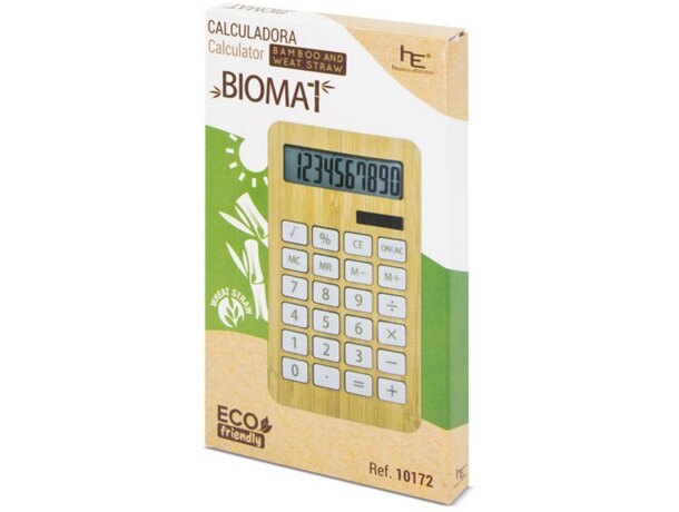 Calculadora bambú/fibra de trigo Biomat