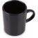 Taza de café de cerámica con 100 ml personalizada negra