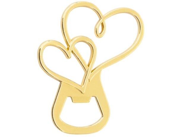 Abrebotellas corazón You&Me en metal pulido con caja regalo detalle 5