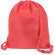 Mochila saco con cintas ajustables Rojo