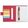 Libreta reciclada stily natural rojo