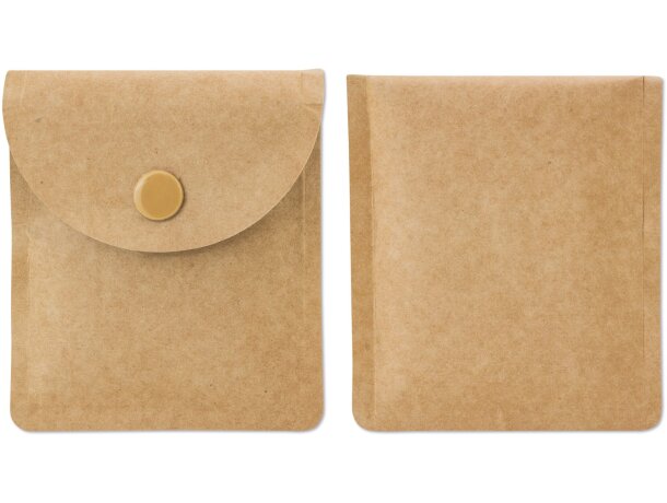 Cenicero portátil Krafy papel kraft con interior aluminio detalle 4