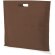 Bolsa cuadrada de non woven marron