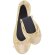 Zapatilla plegable oro (12 pares) Ballet oro