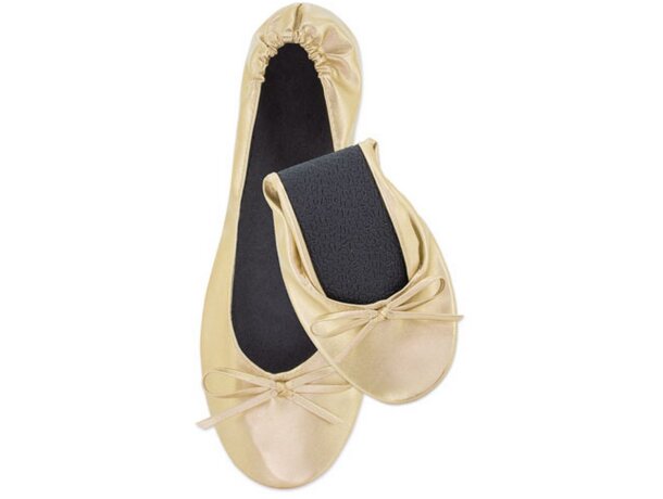 Zapatilla plegable oro (12 pares) Ballet oro