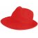 Sombrero de ala ancha blanco personalizado rojo