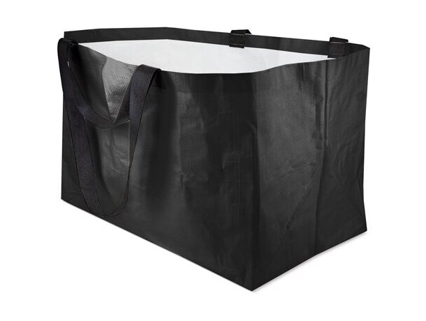 Bolsa polipropileno laminado brillo Merlin gran capacidad Negro detalle 8